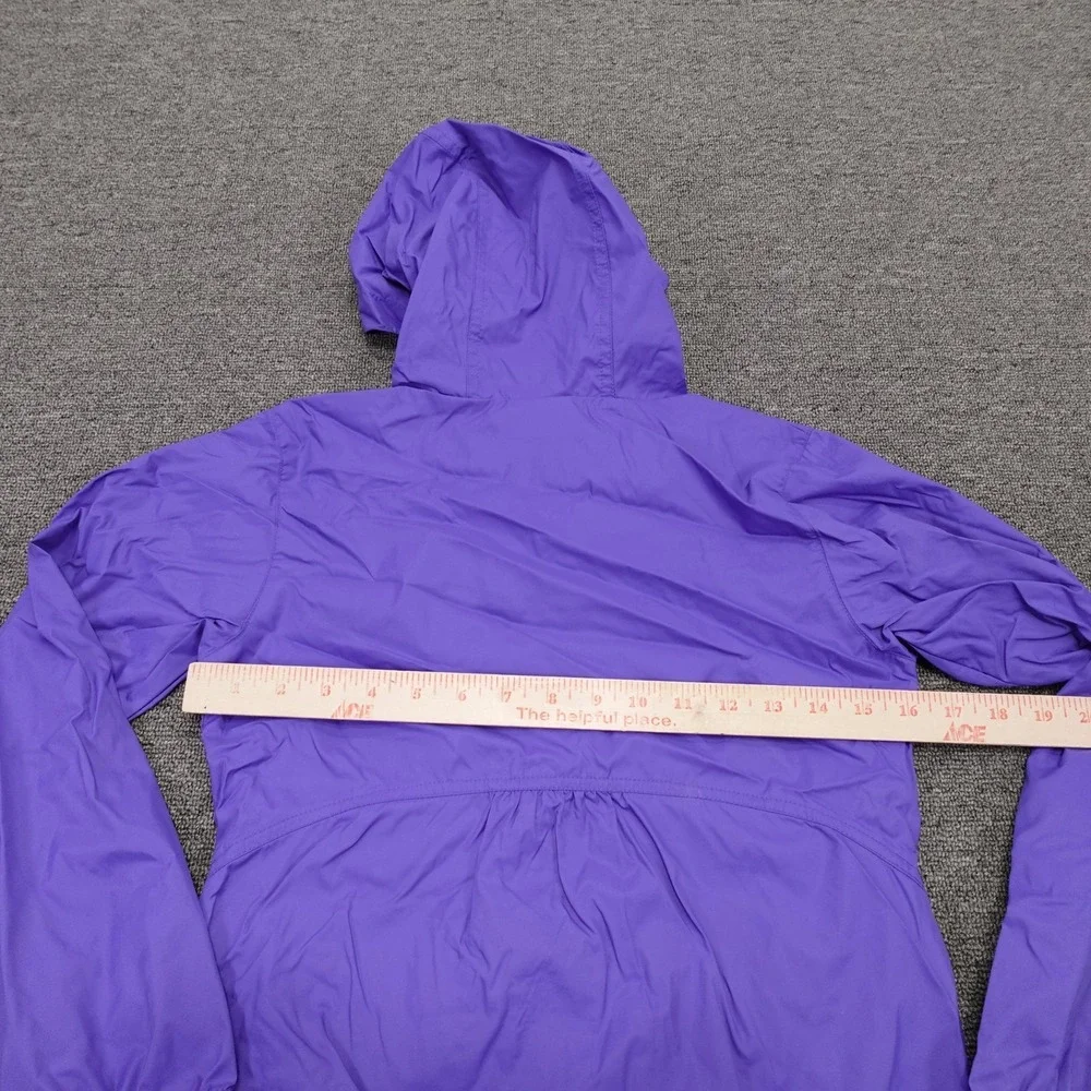 Columbia Jacket Youth Medium 10-12 Purple Hooded Lightweight Windbreaker Rain